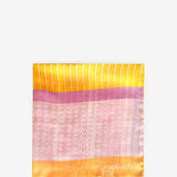 Bandana con estampado geométrico naranja