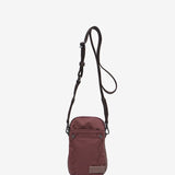Bolso para el móvil en materiales reciclados burdeos