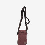 Bolso para el móvil en materiales reciclados burdeos
