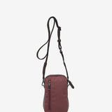Bolso para el móvil en materiales reciclados burdeos