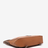 Bolso-mochila en materiales reciclados cognac