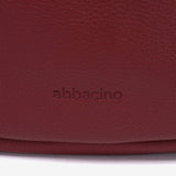 Bolso de hombro en piel burdeos
