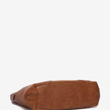 Bolso de hombro en piel cognac