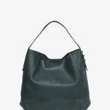 Bolso de hombro en piel verde