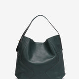 Bolso de hombro en piel verde