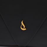 Bolso de hombro en piel negra