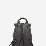 Mochila en piel gris
