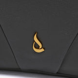Mochila en piel gris