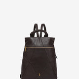 Mochila en piel marrón