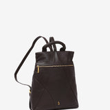 Mochila en piel marrón