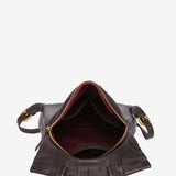 Mochila en piel marrón