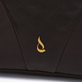 Mochila en piel marrón