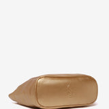 Bolso shopper en piel dorada