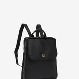 Mochila en piel negra