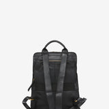 Mochila en piel negra