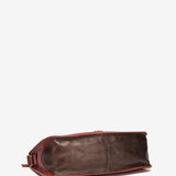 Bandolera en piel terracota