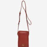 Bolso para el móvil en piel terracota