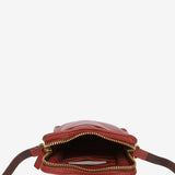 Bolso para el móvil en piel terracota