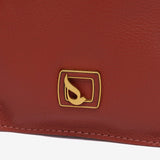 Bolso para el móvil en piel terracota