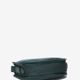 Bandolera en piel verde