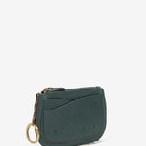 Borsa a mezzaluna in pelle verde