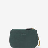 Borsa a mezzaluna in pelle verde