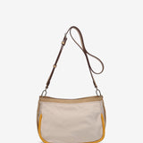 Borsa a tracolla in materiale riciclato beige