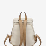 Mochila en materiales reciclados beige