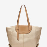 Bolso shopper en materiales reciclados dorado