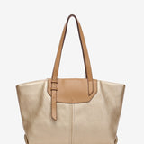 Bolso shopper en materiales reciclados dorado