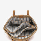 Bolso shopper en materiales reciclados dorado
