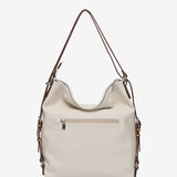 Bolso - mochila en materiales reciclados beige