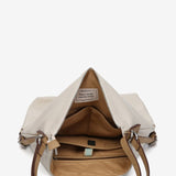 Bolso - mochila en materiales reciclados beige