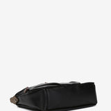 Black recycled material shoulder bag