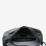 Borsa a tracolla in pelle nera
