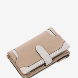 Cartera mediana en piel camel