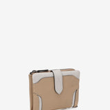 Cartera pequeña en piel camel