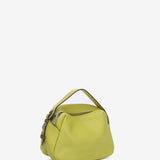 Bolso de mano en piel verde