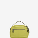 Bolso de mano en piel verde