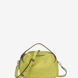 Bolso de mano en piel verde