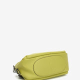 Bolso de mano en piel verde