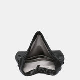 Borsa da festa in rete metallica nera