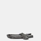 Silbermetallnetzpartytasche