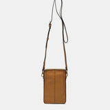 Bolso para el móvil en piel cognac
