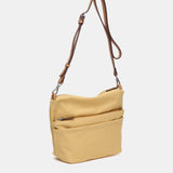 Yellow recycled material organizer