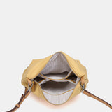 Yellow recycled material organizer
