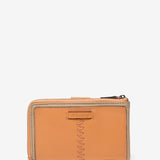 Cartera mediana en piel naranja
