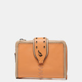 Cartera pequeña en piel naranja