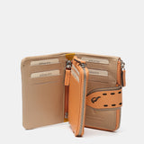 Cartera pequeña en piel naranja