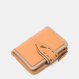 Cartera pequeña en piel naranja